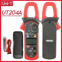 UNI-T UT204A Digital Clamp Meter Measuring Range 600A AC/DC Current 600V Voltage Continuous Buzzer Digital Multimeter