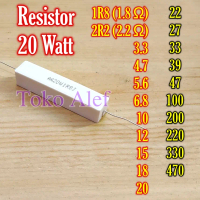 5Pcs resistor 20 watt 1R8 2R2 3,3 Ohm 4,7 5,6 6,8 10 12 15 18 20 22 27 33 39 47 100 200 220 330 470
