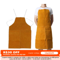 Cowhide Leather Welder Apron Work Safety Workwear Glaziers Blacksmith Apron Electric Welding Safety Clothing