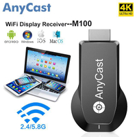 Original Anycast M100 4K Wireless WiFi Chrome cast Miracast DLNA Airplay TV Dongle HDMI-sesuai dengan  Home &amp; Chrome