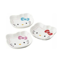 【震撼精品百貨】Hello Kitty 凱蒂貓 HELLO KITTY 陶瓷盤組(頭型3入) 震撼日式精品百貨
