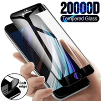 20000Dโค้งป้องกันแก้วสำหรับIphone SE 2020 6 6S 7 8 PlusขอบSoft Iphone6 Iphone7 iphone8ฟิล์ม