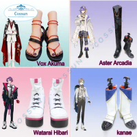 Vtuber Nijisanji Aster Arcadia / Vox Akuma/Seraph Dazzlegarden/Watarai Hibari/kanae Cosplay shoes boots game halloween