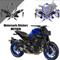 For YAMAHA MT09 MT09SP Motorcycle Sticker Fuel Tank Pad Mt09 Mt09sp Tank Sticker Side Decal Anti Scratch MT09 MT09SP 2017-2023