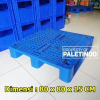 Palet Plastik Berlubang 80 x 80 x 15 Cm