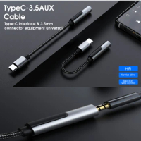Type-c To 3.5mm Audio Adapter Cable C Male To Trrs 3.5 Female Dac Audio Adapter Digital Decoding Hifi Headphone Cable Connector