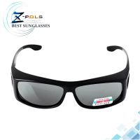 【Z-POLS】兒童專用包覆式設計 高規TR90輕量彈性材質 強化Polarized寶麗來抗UV400偏光太陽眼鏡(消光黑)