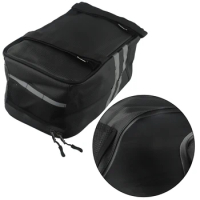 8L Large Capacity Moto Bag Waterproof Bike Rear Rack Trunk Bag Pannier Motobike Rear Folding Luggage Compartment