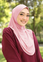 COTTON BEE Cotton Bee - Safar Sport Bergo | Hijab Instan Olahraga - Misty Rose