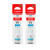 【Canon】官方直營 2入組★GI-71S C 原廠藍色墨水(適用G1730/G2730/G3730/G1737/G2770/G3770/G4770)
