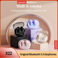 Original Lenovo X22 Bluetooth 5.3 Earphones Sports Headset Wireless In-Ear Gaming Low Latency Dual Mode Music Headphones New