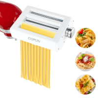 2023 Noodle Maker 3 IN 1 Pasta Roller Cutter Set Attachment for KitchenAid Stand Mixers,Stainless Steel Pasta Maker Accessory