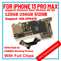 Clean ICloud Mainobard 128g/256g For iPhone 13 Pro Max Motherboard Original Unlocked Logic Board Full Tested Good Working Plate