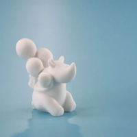 【Gallery Chuan 筌美術】飛升祝福 Here comes blessing(石雕 送禮 藝品 藝術禮品 犀牛)