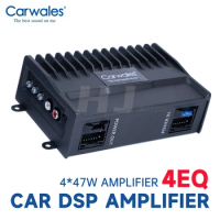 1pcs Car Dsp Amplifier Audio 4x47w Android Large Screen Navigation Host Power Amplifier Car Treble Bass Audio Speaker Dsp Amp