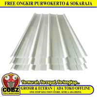 0.3 MM x 75 CM x 3 M / TM Spandek Galvalum Gelombang Besar Lembar