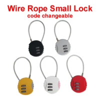 Lintolyard Mountaineering Backpack Lock Travel Security Anti-theft wirerope zipper Password Locks Padlock Free Shipping