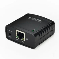 USB 2.0 LRP Print Server Share a LAN Ethernet Networking Printers Power Adapter USB HUB 100Mbps Network Print Server