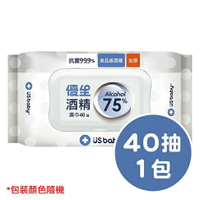 優生 超厚型酒精濕巾(75%酒精)-40抽/包