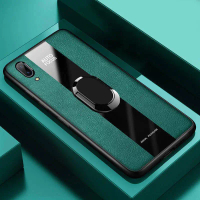 เคสสำหรับ Huawei Y7 Pro 2019/Huawei Y7 Pro 2018 เคสโทรศัพท์กันกระแทก ฝาหลังหนัง PU ผิวหรูหราสำหรับ H