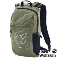 【Jack wolfskin 飛狼】 TRAIL 刺繡狼爪輕巧旅遊休閒包 健行背包 12L『綠』