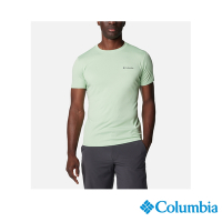 Columbia哥倫比亞 男款- Zero Rules 涼感快排防曬短袖上衣-嫩綠色  UAE60840LM/IS