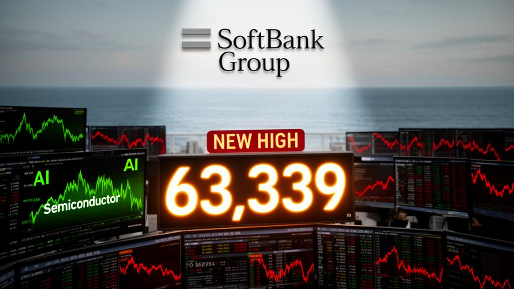 Nikkei 225 Closes at Record High of 63,339 as SoftBank Group Surge ...