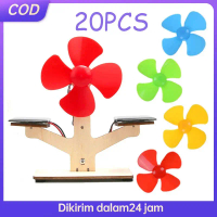 Isi 20pcs Baling Kipas Kecil 8cm Baling Baling Kipas Plastik Untuk Dinamo Kipas Praktek Sekolah DIY