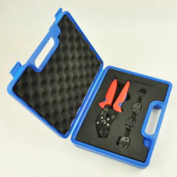 Crimping Tool Kit Crimp Tool Set in a plastic box with replaceable crimping die sets DN02C-5D1