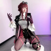 【臺灣公司優質服務】【漫飆】 崩壞3星穹鐵道cos服卡芙卡cosplay卡夫卡假發游戲女服裝