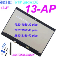 13.3'' For HP Spectre x360 13-AP LCD Display Touch Screen Digitizer Assembly for HP Spectre x360 13-AP000 FHD LED LCD Screen