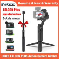 INKEE FALCON Plus Action Camera Gimbal Stabilizer Handheld Anti-Shake Wireless Control for OSMO Insta360 GoPro Hero 11 10 9/8/7/