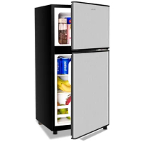 2023 New Compact Refrigerator, 3.5 Cu Ft 2 Door Mini Fridge with Freezer