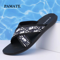 Dép Nam PAMATE Kẻ Sọc Đen Trắng - ĐẾ SIÊU MỀM CHỐNG TRƯỢT, ÊM ÁI NHƯ MÂY. Thiết kế trẻ trung, chống 