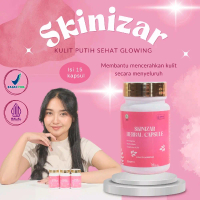 Skinizar herbal kapsul original isi 15, pemutih badan ampuh halal dan bpom tanpa efek samping.