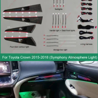 car interior light atmosphere ambient light for Toyota Crown 15-18 Symphony phantom dynamic water ambient light car interior mod
