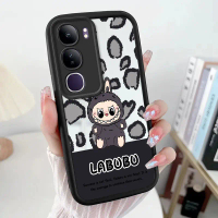Sarung Telefon Cetakan Harimau Gelap LABUBU, Serasi dengan vivo Y04, V40Lite (IDN), Y300, Y200 4GV50
