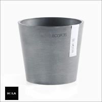 【HOLA】Ecopots 阿姆斯特丹 13cm 環保盆器 藍灰色