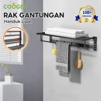 SKY - COOGER Rak Handuk Rak Gantungan Handuk Rak Jemuran Kamar Mandi Alumunium Towel Bar Anti Karat