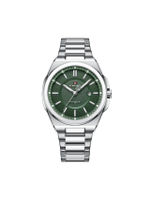 นาฬิกาข้อมือผู้ชาย NF9212 C สายสแตนเลส 43mm สีเงิน หน้าปัดเขียว