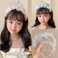 Ready- Bando Putri Mahkota Renda Lolita Gaya Korea Lucu - Bando unik