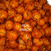 Cimol kering pedas daunjeruk 1bal  Cemilan Makanan Keripik Snack Food