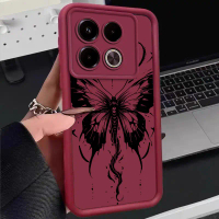 Ốp Điện Thoại Hình Mắt Bầu Trời Mới Hình Bướm Màu Đen, Dành Cho Infinix Note 30, 40, 40Pro, 12Pro, 3
