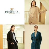 義大利FUSELLA名品典藏駝羊毛外套