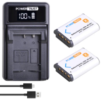NP-BX1 Battery+LED USB Charger For Sony FDR-X3000R RX100 AS100V AS300 HX400 HX60 AS50 WX350 AS300V HDR-AS300R FDR-X3000 ZV-1 Log