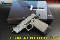 【翔準AOG】VORSK Hi-Capa 3.8 Pro GBB Pistol (Grey) 瓦斯手槍 VGP-02-45 滑軌切口和蝕刻造型