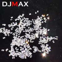 [ Big Factory] DJMAX 1CT Rare Rectangle Cut Moissanite Loose Stones Super White D Color Certified Small Size Moissanite Diamonds