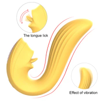 Velvet Kiss clitoris vibrator G-spot stimulator Body vibrator licking tongue vibrator sex toys for woman