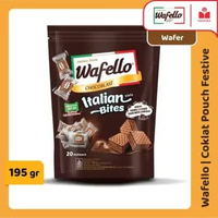 Wafello Wafer Italia Coklat Pouch Festive