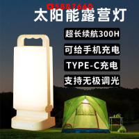 【露營燈】太陽能戶外露營帳篷燈家用停電備用應急照明燈超長續航夜市地攤燈